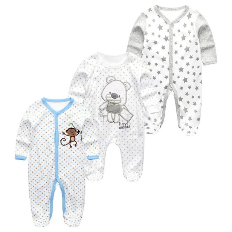 3Pcs Infant Rompers Clothes Set-Children Cloth Shop