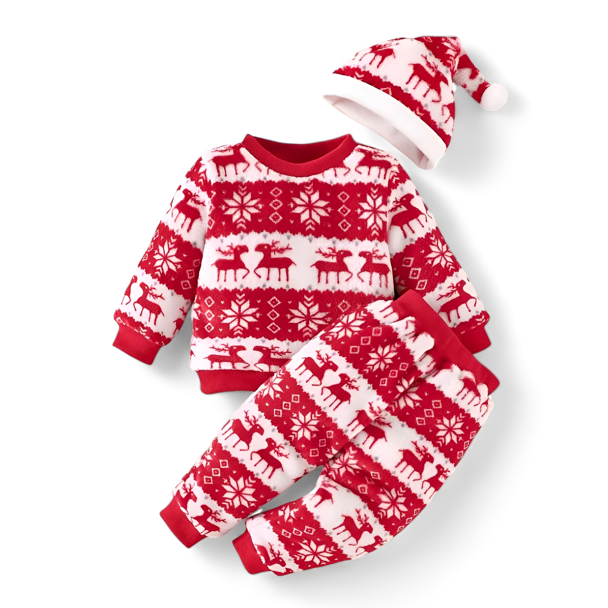 Newborn Winter Flannel Three Piece Set
