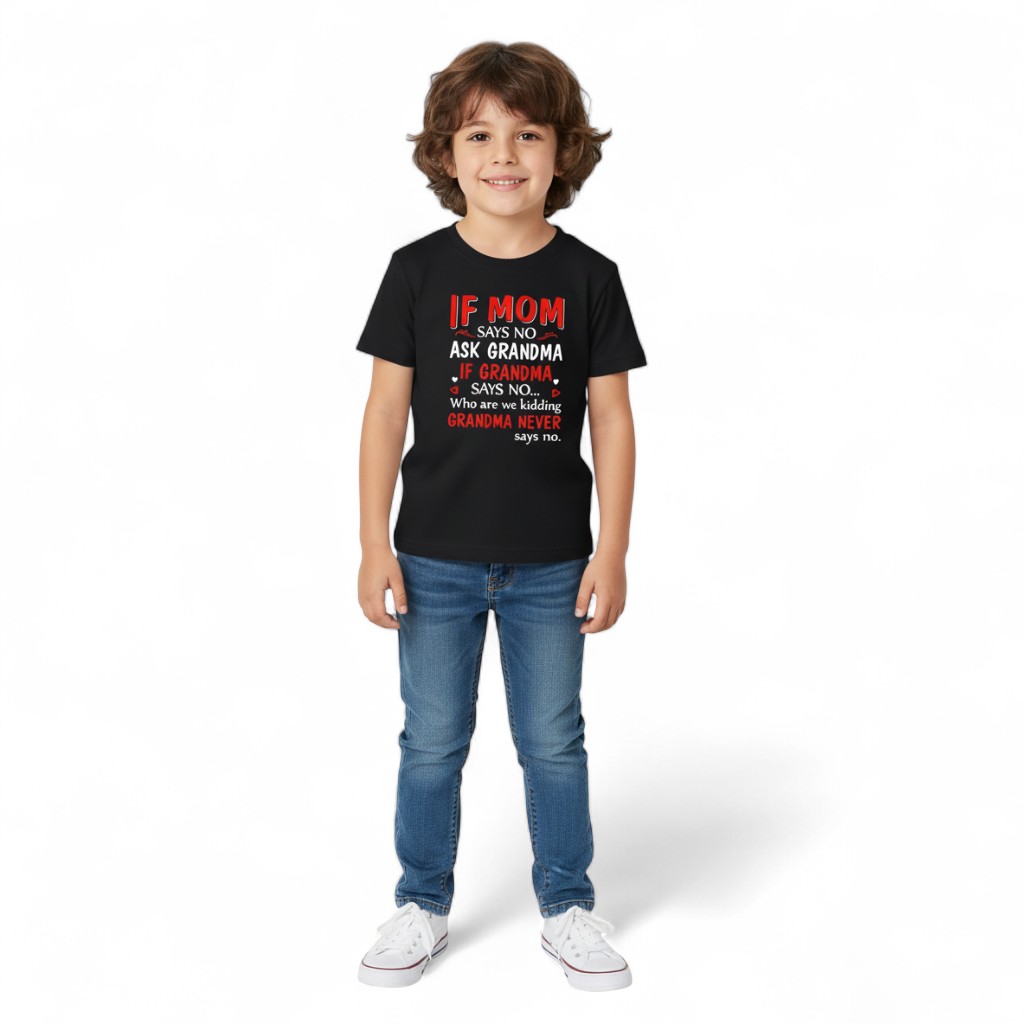 Girls Grandma Says No Graphic Tee