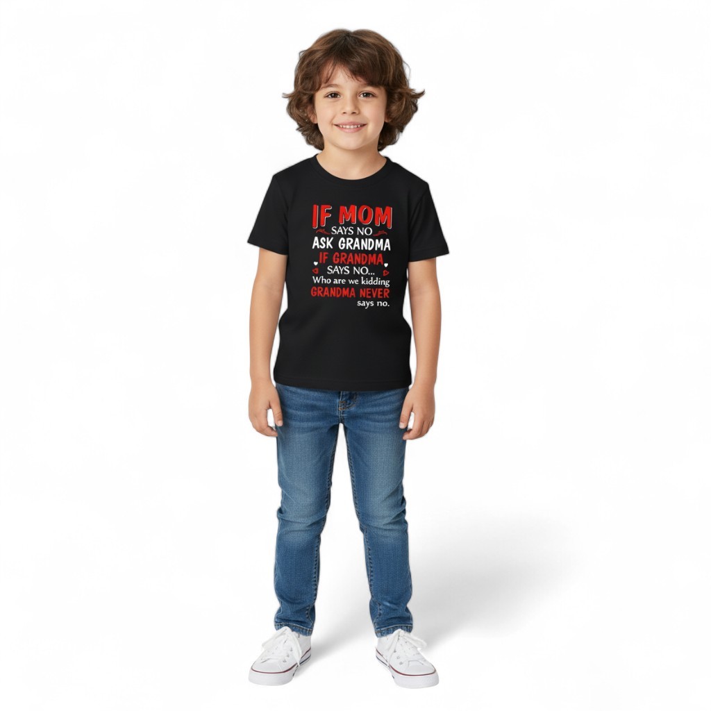 Girls Grandma Says No Graphic Tee