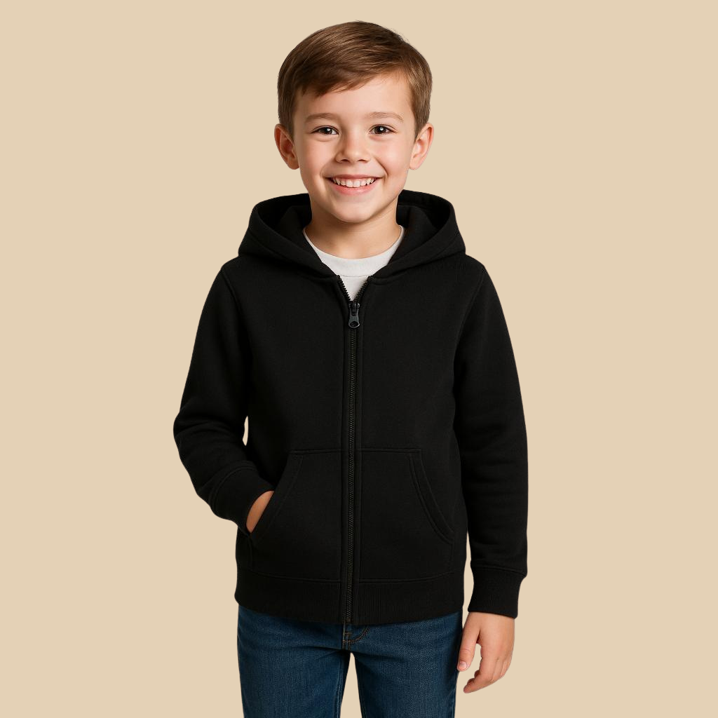 Essentials Hoodies For Boys Zip Up Sweatshirt