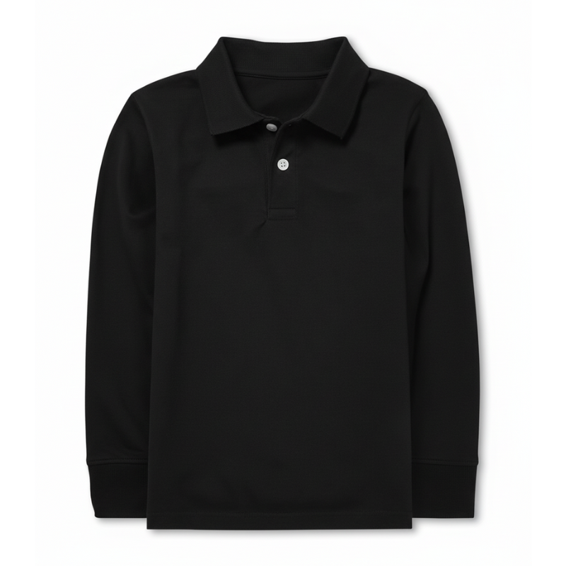 Boys Long Sleeve Pique Polo