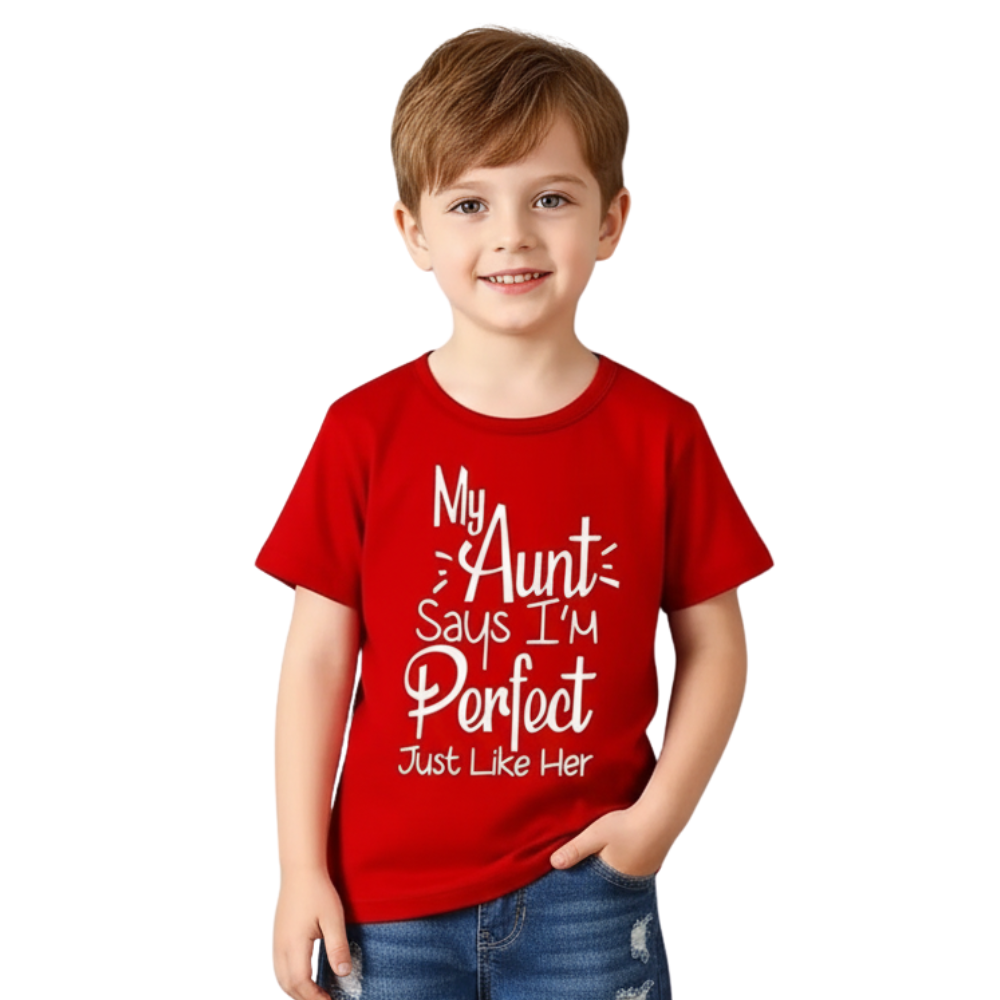Boys Letter Print Short Sleeve T Shirt 