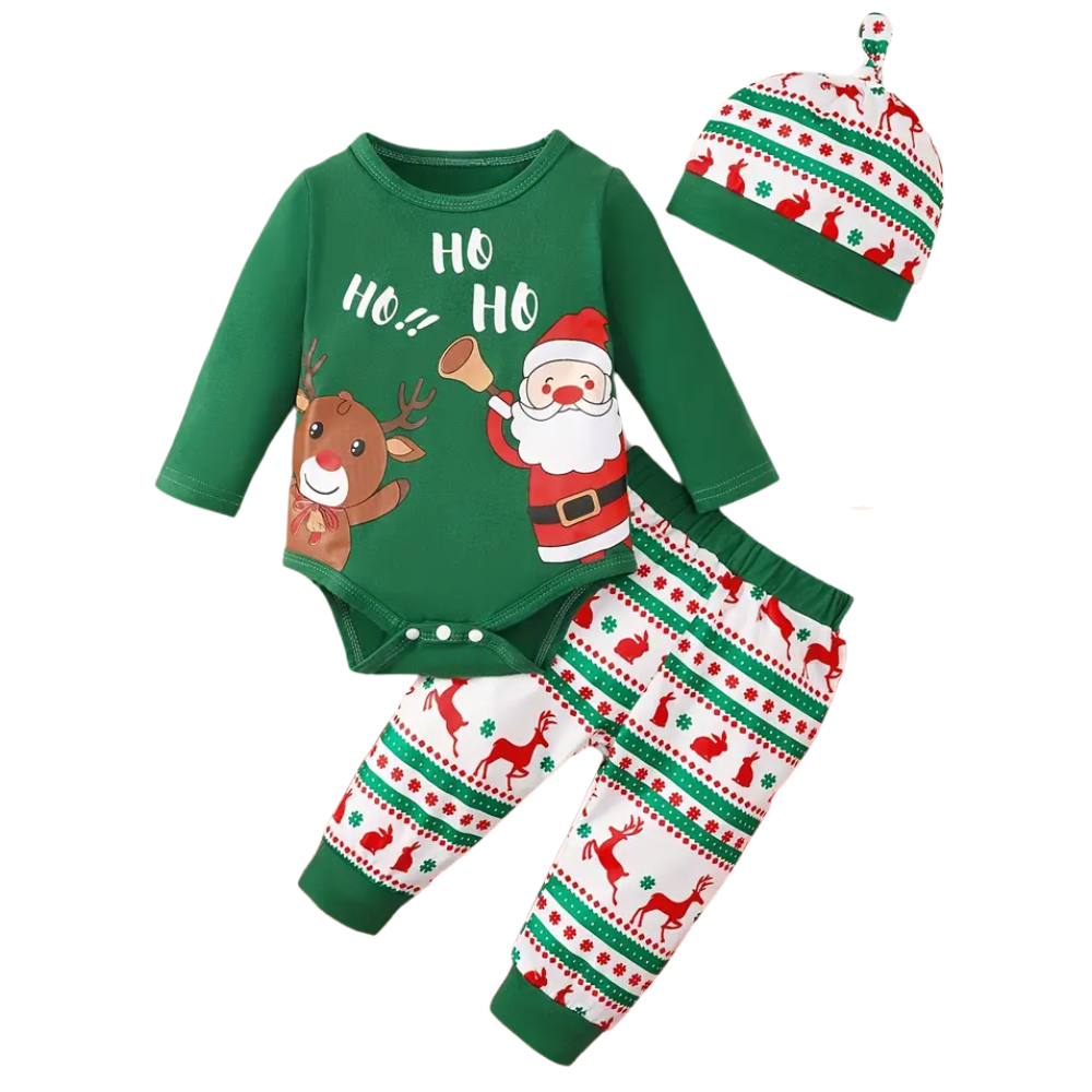 Christmas Baby Boy Romper Set 