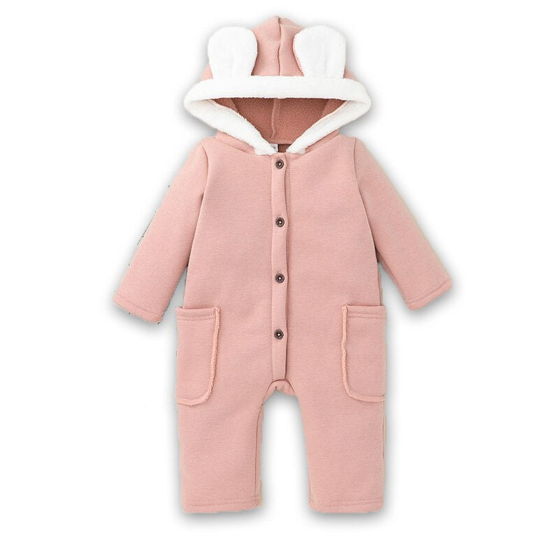 Newborn Long Sleeve Winter Clothes Hooded Romper-Children Cloth Shop