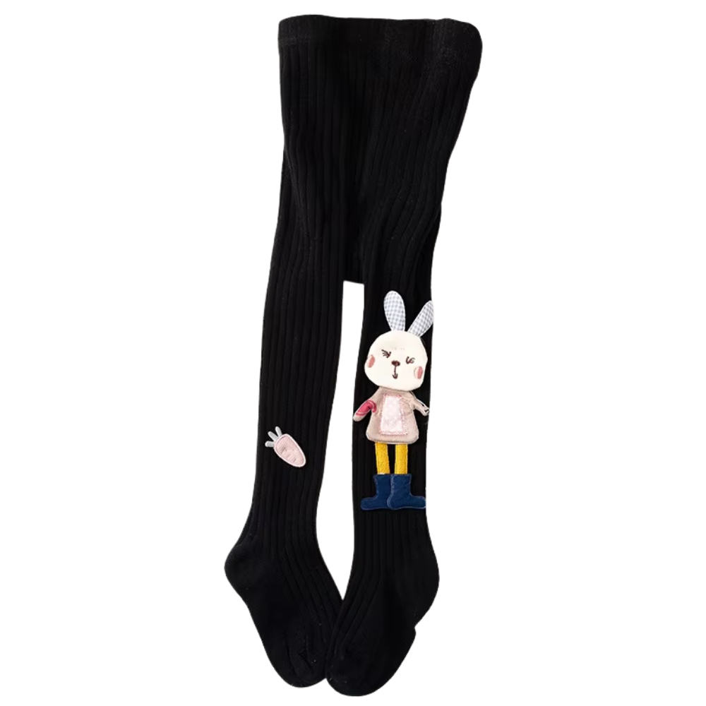 Baby Toddler Footed Socks With Rabbit Carrot Design For Girls And Boys