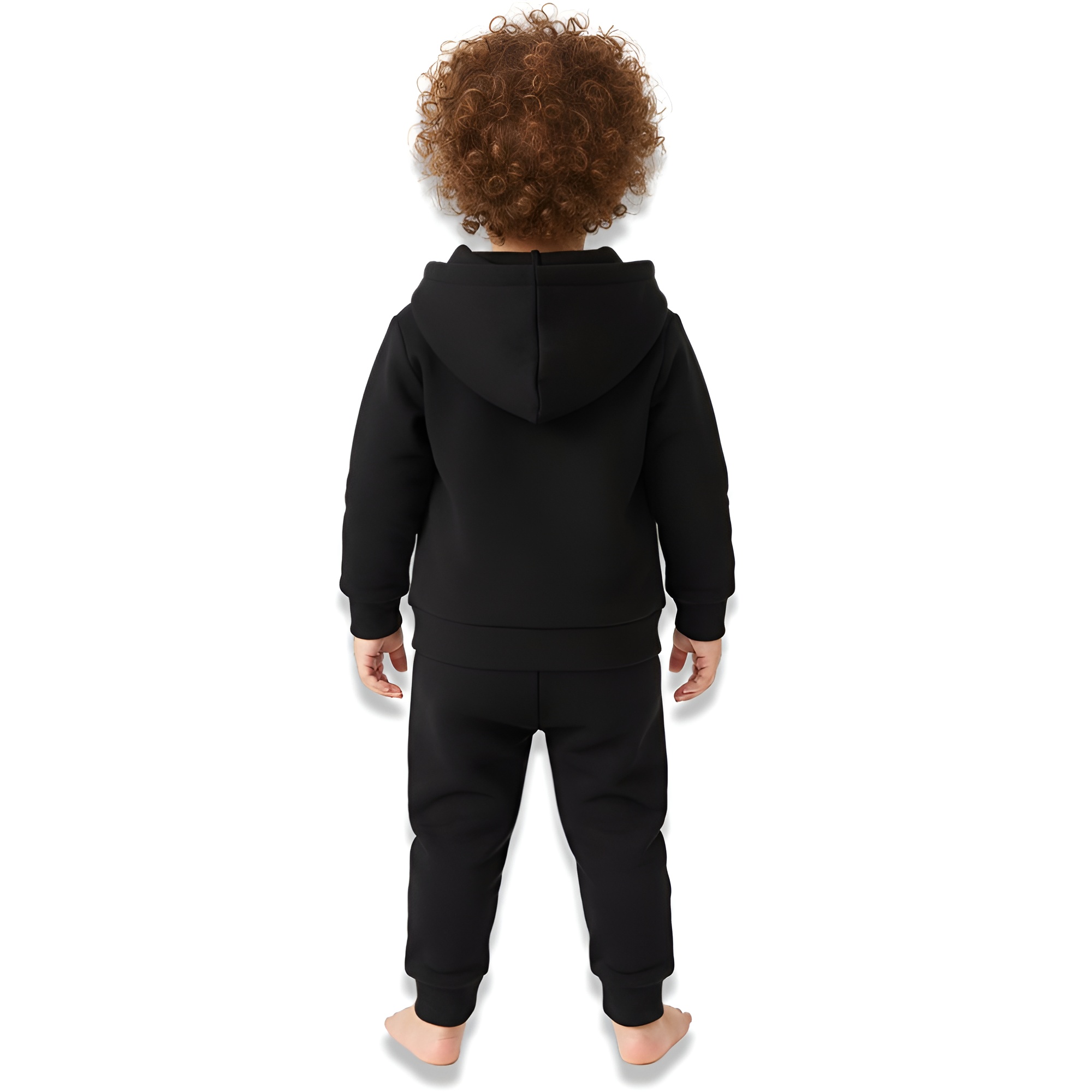 Infant and Toddler Boys and Girls Letter Print Hooded Long Sleeve Sweatshirt and Sweatpants