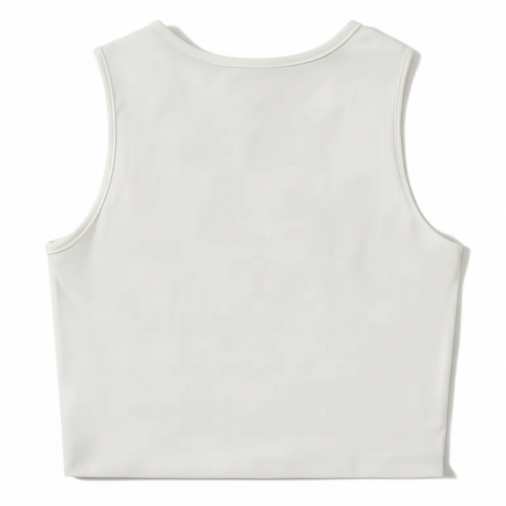 Girls Sleeveless Tank Top with Floral and Butterfly Print