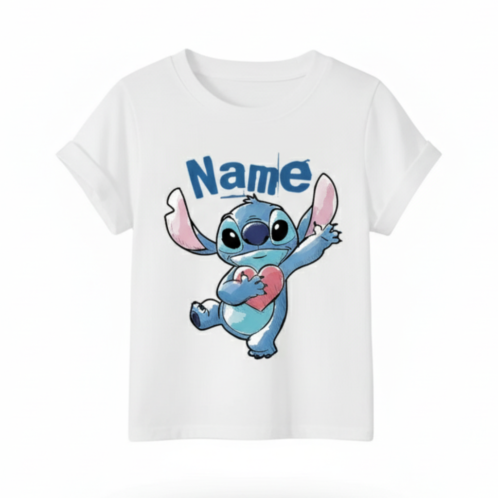 Personalized Summer Short Sleeve T Shirt for Kids with Custom Text