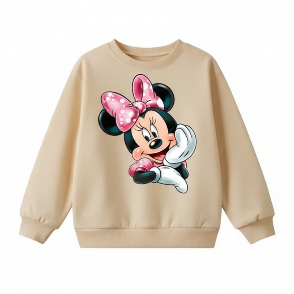 Cartoon Print Long-Sleeve Fleece