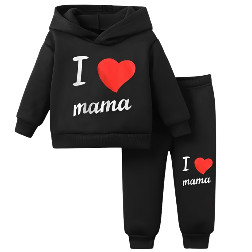 Toddler Letter Print Sweatshirt And Pants Set