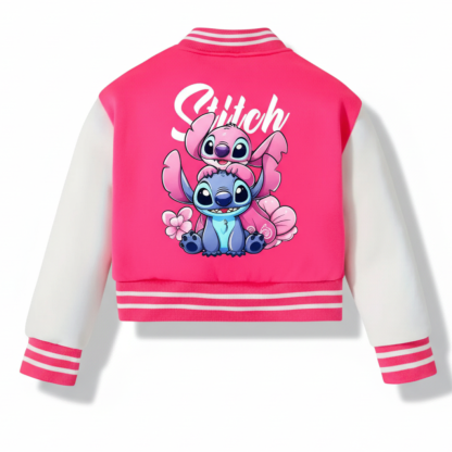 Stitch Girls Baseball Jacket