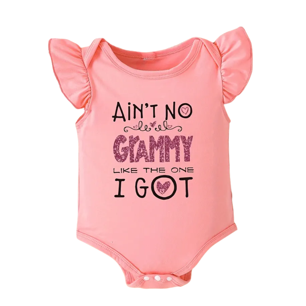 Grammy Slogan Printed Baby Romper