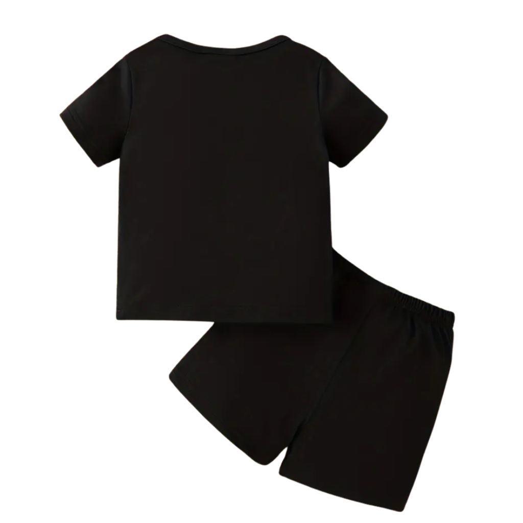 Summer Baby Boy Round Neck Letter Printed Set