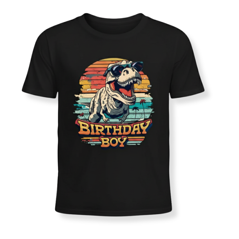 Dinosaur Printed Short Sleeve For Boys