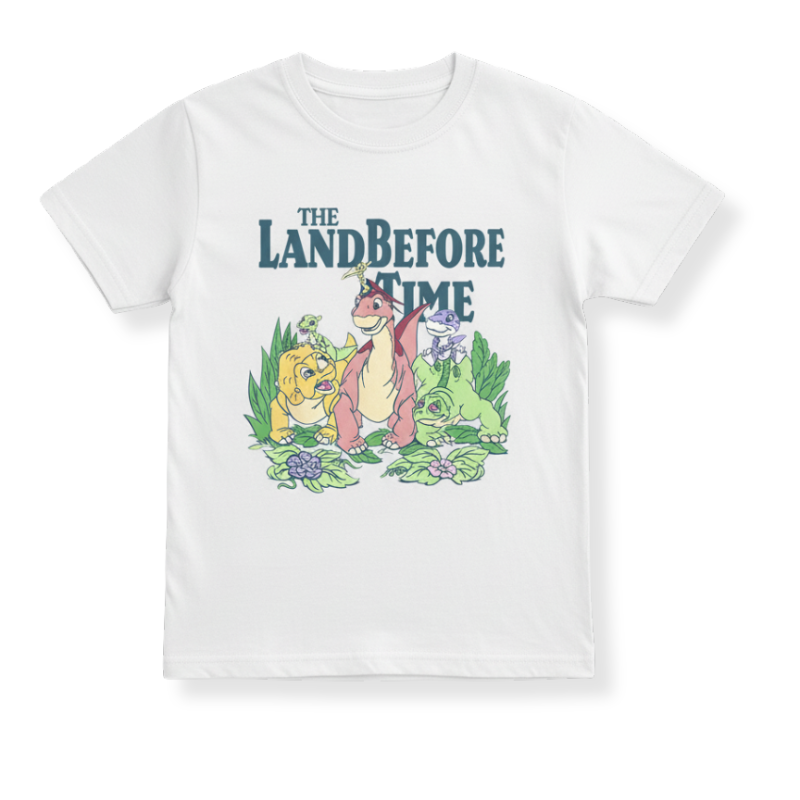 Dinosaur Cartoon Printed T Shirt For Boys