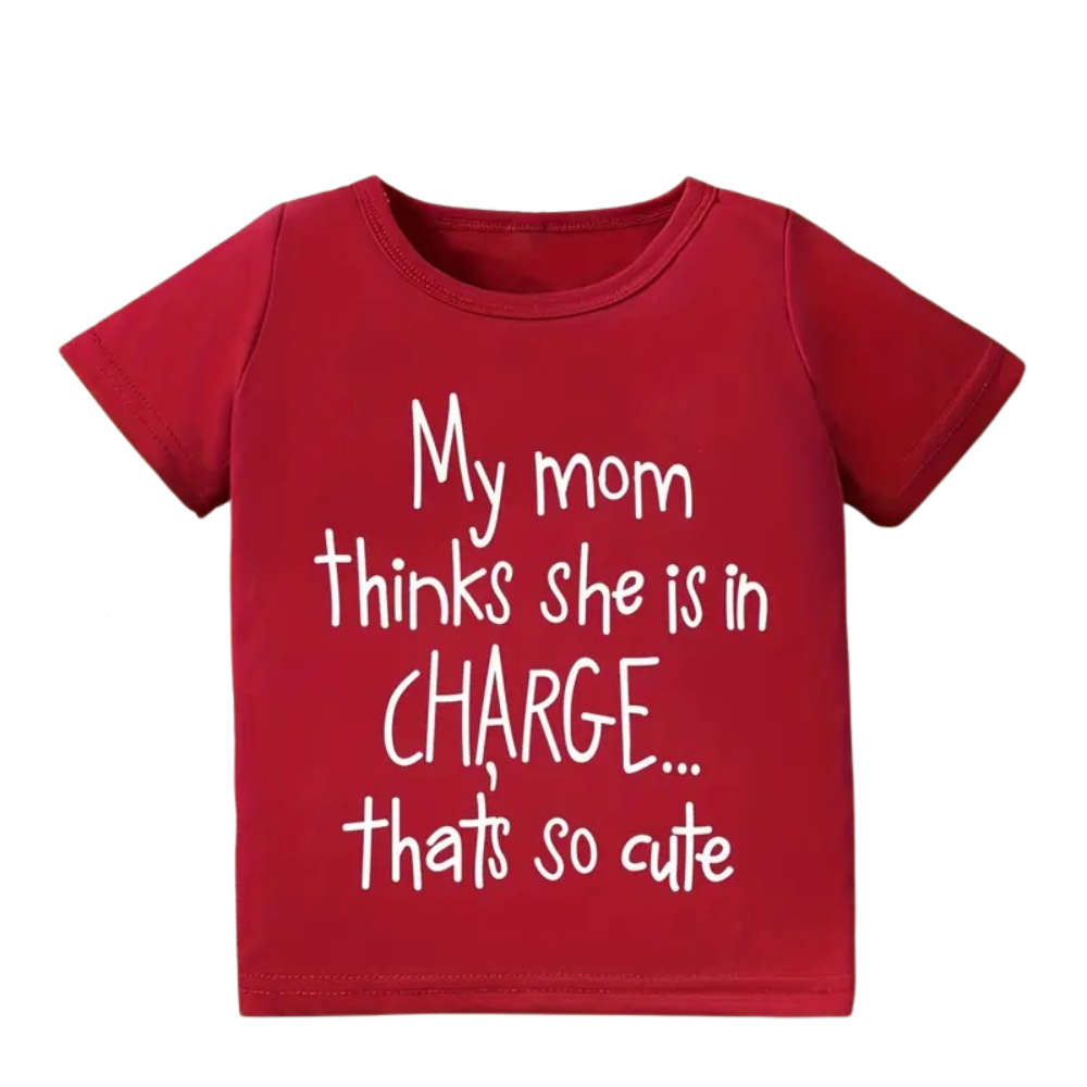 Funny Quote Short Sleeve Kids Summer Shirt