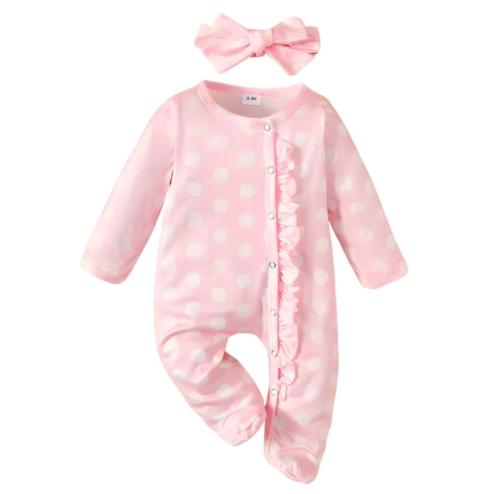Casual One Piece Romper For Baby Girls