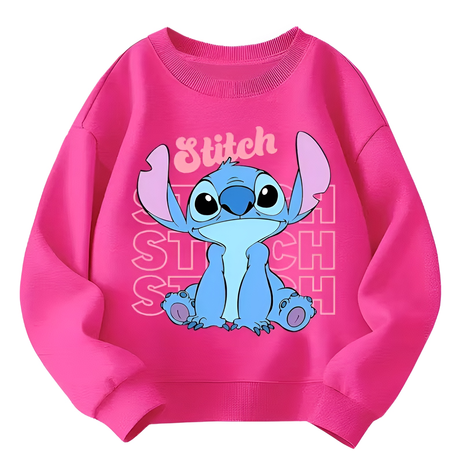 Stitch Print Long Sleeve Sweatshirt for Girls