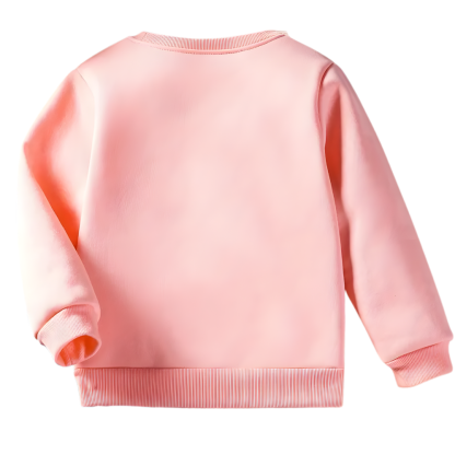 Princess Cartoon Print Warm Kids Winter Sweatshirt For Girls