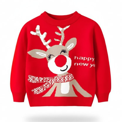 Festive Christmas Knit Sweater For Kids Collection
