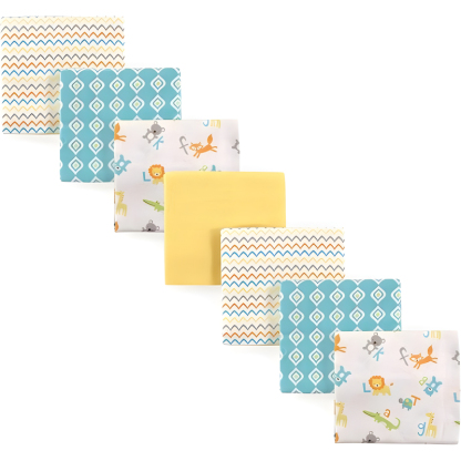 Unisex Baby Cotton Flannel Receiving Blankets