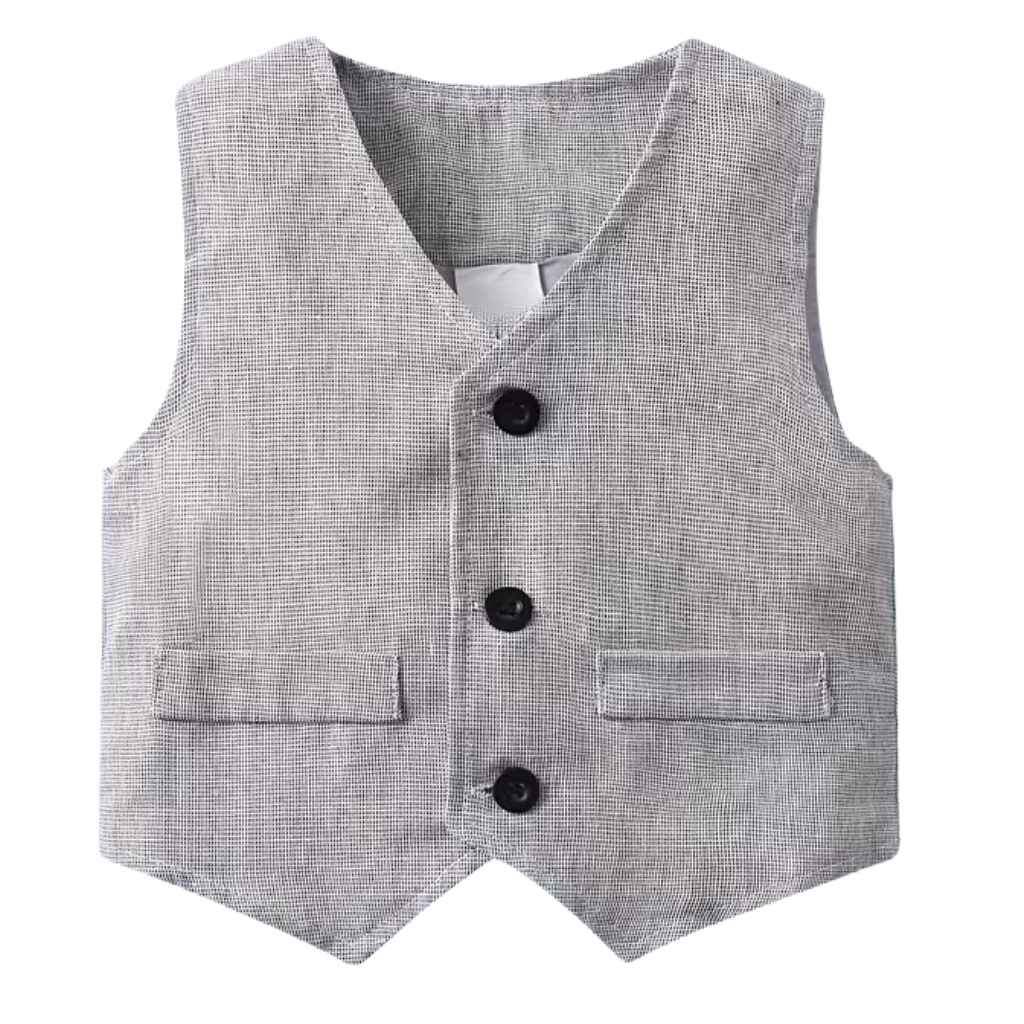 Three Piece Suit With Shirt Vest And Trousers Set