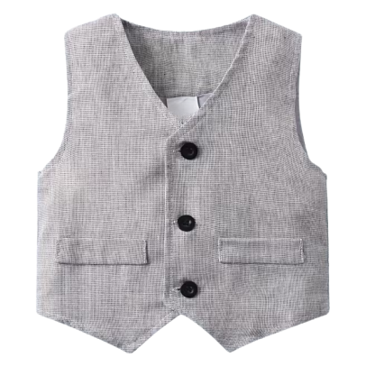 Three Piece Suit With Shirt Vest And Trousers Set