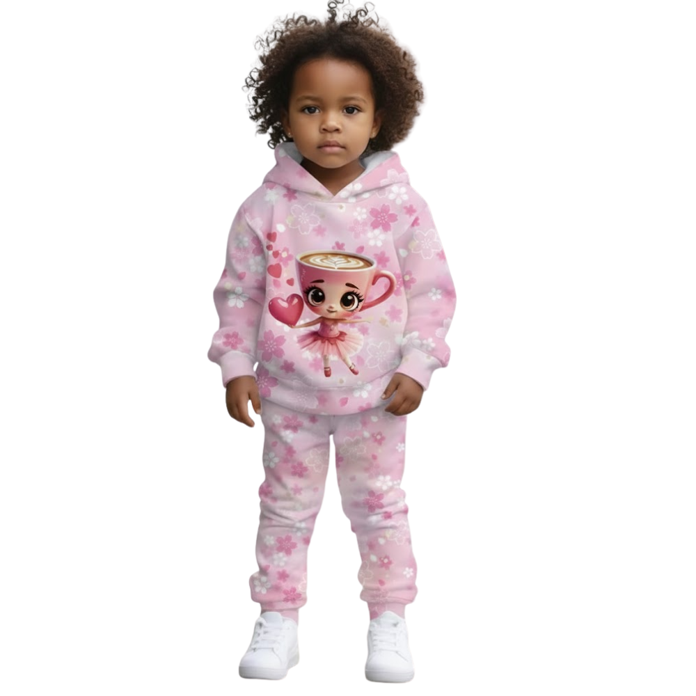 Baby Printed Pullover Pants Outfit Set