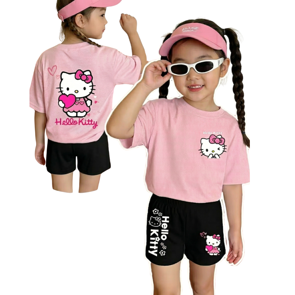 Soft And Comfortable Hello Kitty Printed 2 Piece Set