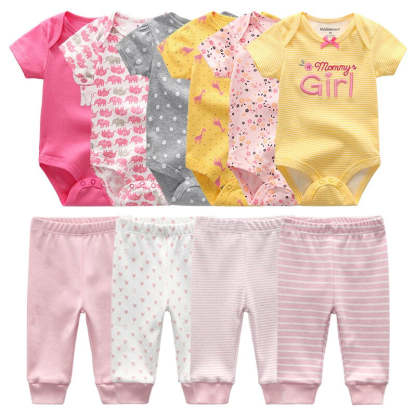 Newborn Baby Girl Clothes Set Bodysuits-Children Cloth Shop