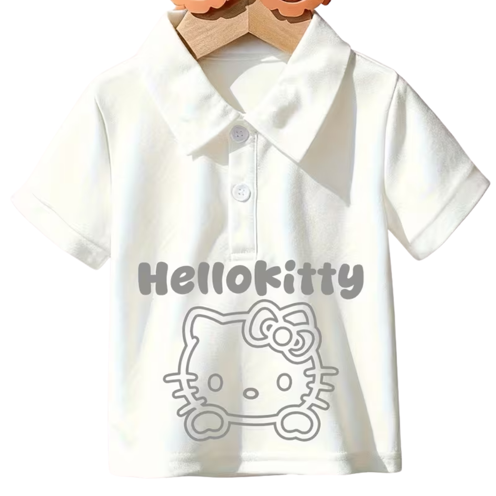 Hello Kitty Character Double Sided Print Polo For Girls