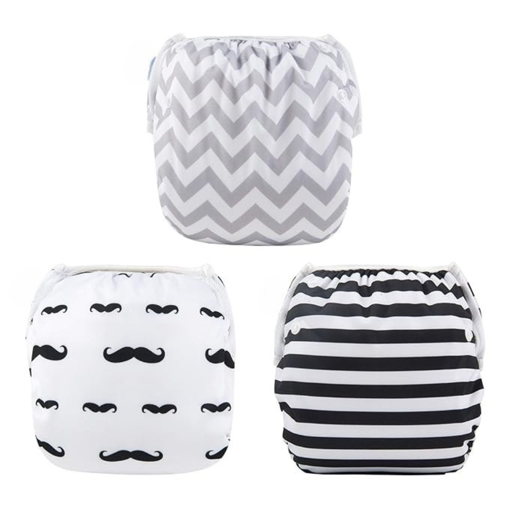 Reusable Swim Diapers For Baby Boy And Girl Toddler Pack Of 3
