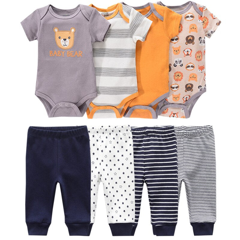 Short-Sleeved Bodysuits Trousers Infant Outfits-Children Cloth Shop