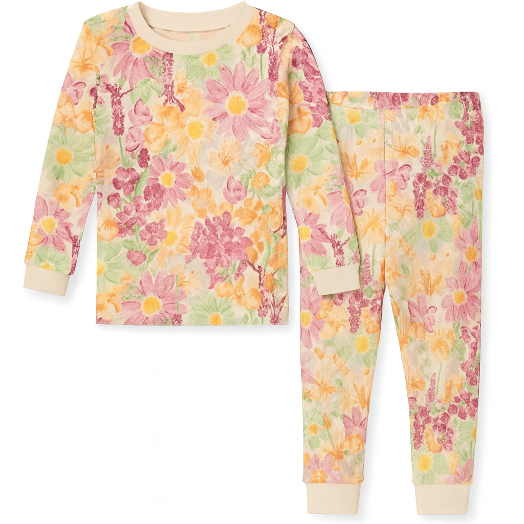 Girls Organic Cotton Pajama Set