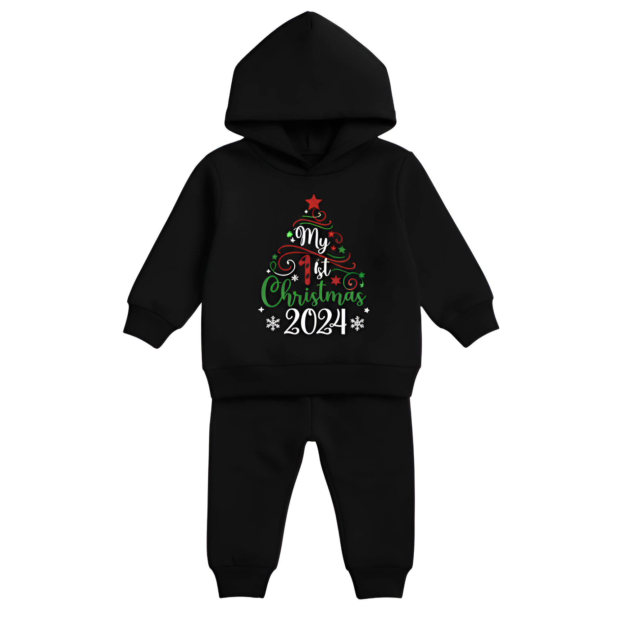Snowflake Print Baby Girl Cozy Long Sleeves Hoodie