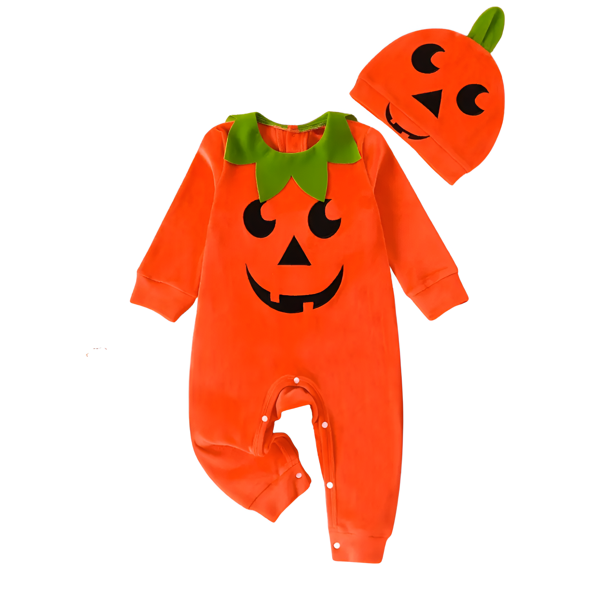 Striped Halloween Romper for Baby Girls With Printed Bats Theme