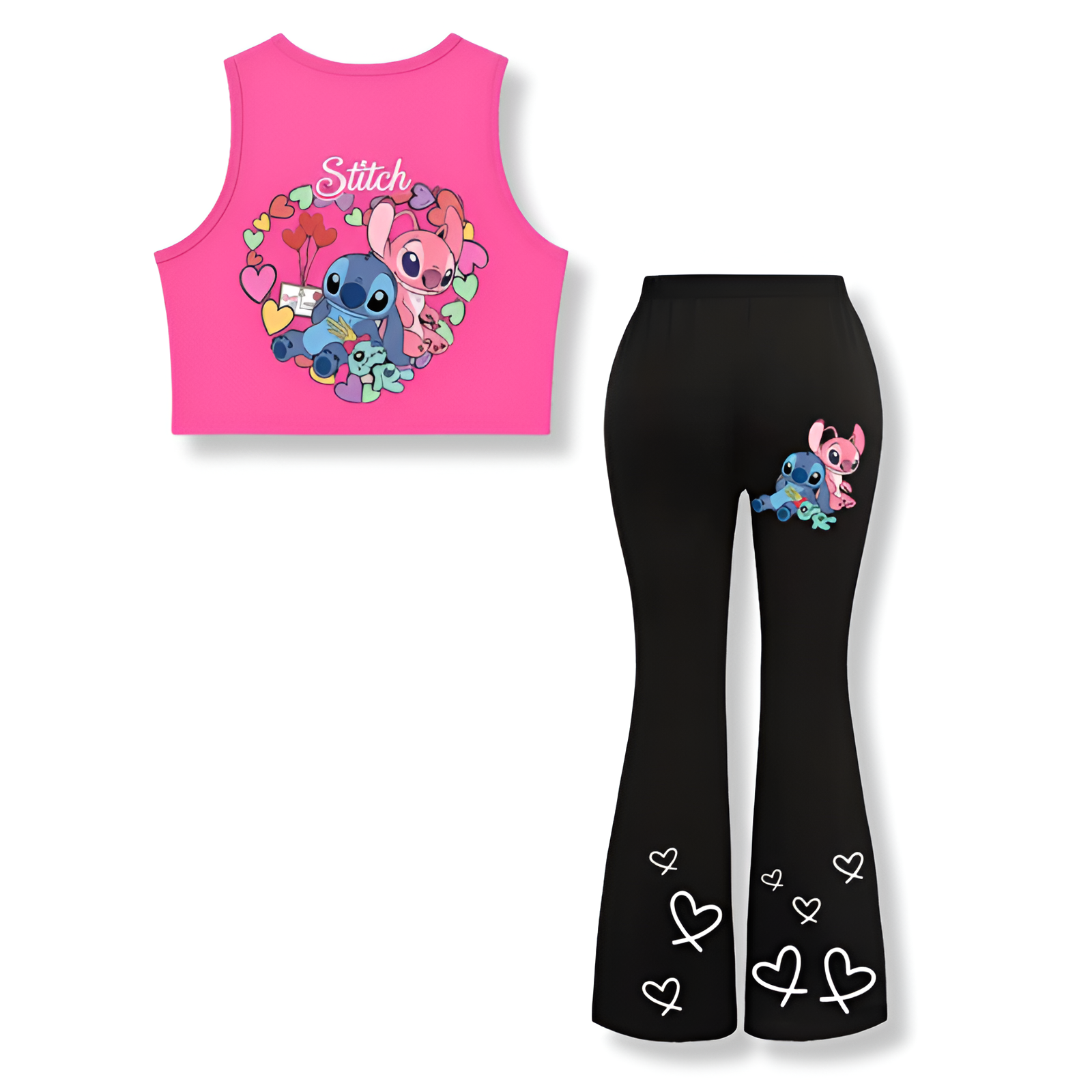 Tank Top and Flare Pants Set