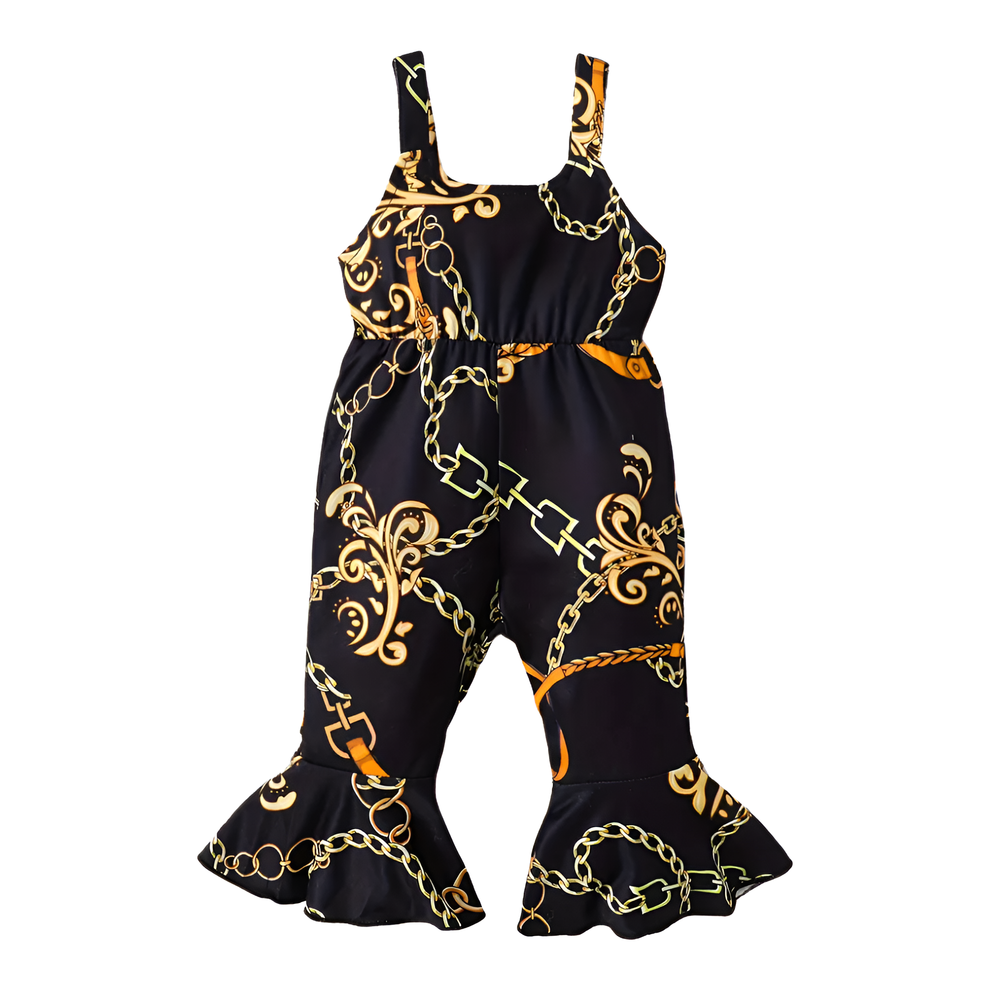 Cartoon Golden Chain Pattern Bodysuit