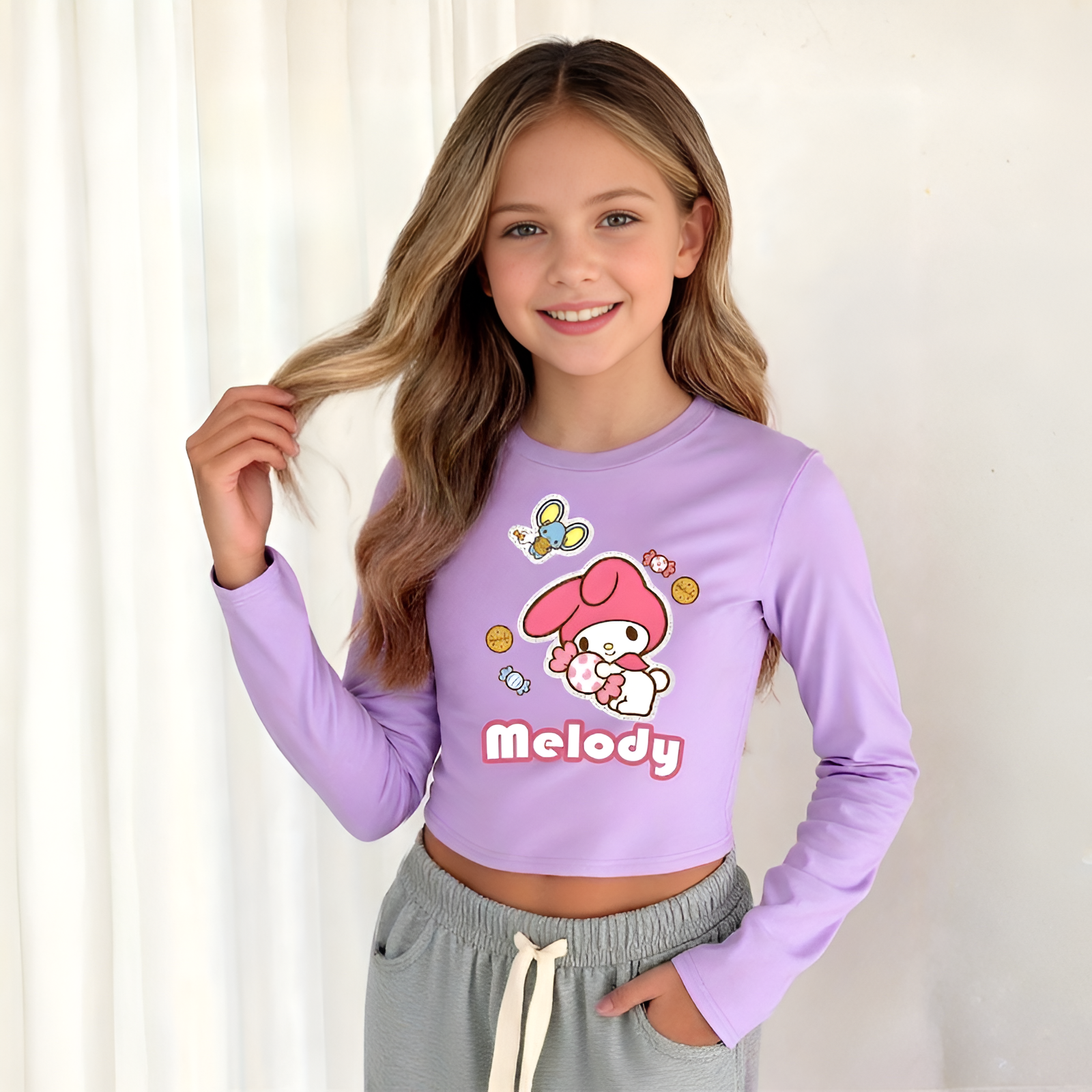 Cartoon Design Long Sleeve T Shirt