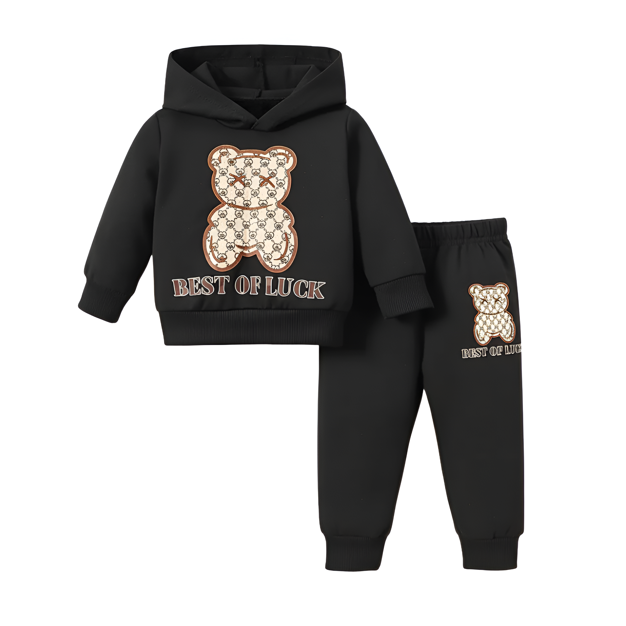 Autumn Cartoon Printed Hooded Long Sleeve Sweatshirt