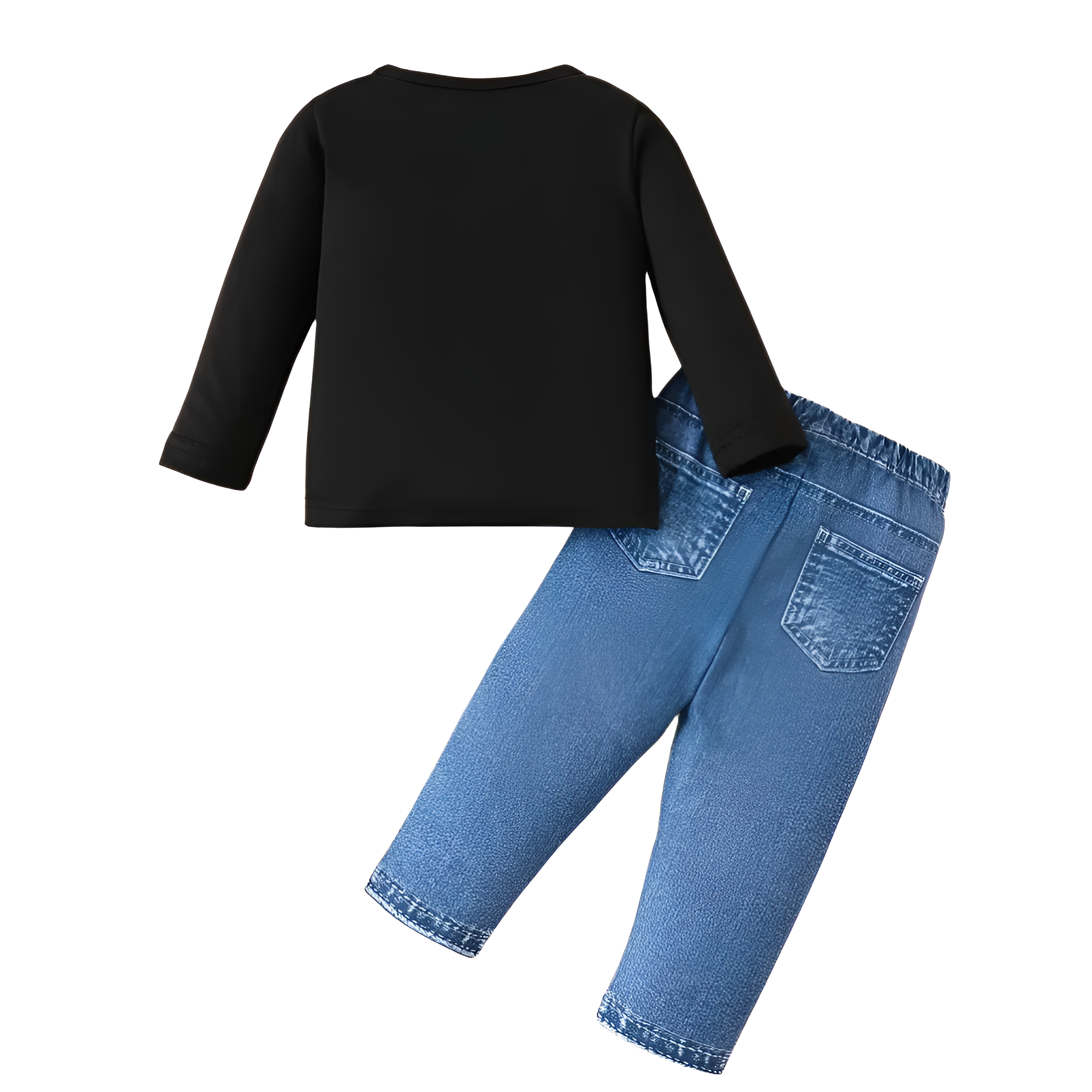 Baby Boy Round Neck Letter Print Long Sleeve Hoodie