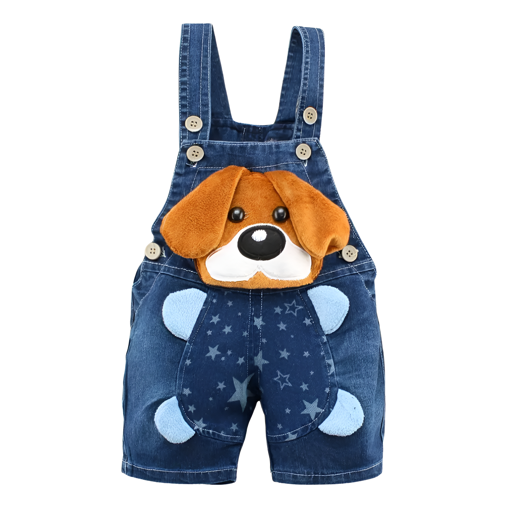Cartoon Bear Themed Overalls For Baby And Toddlers With Bow Tie