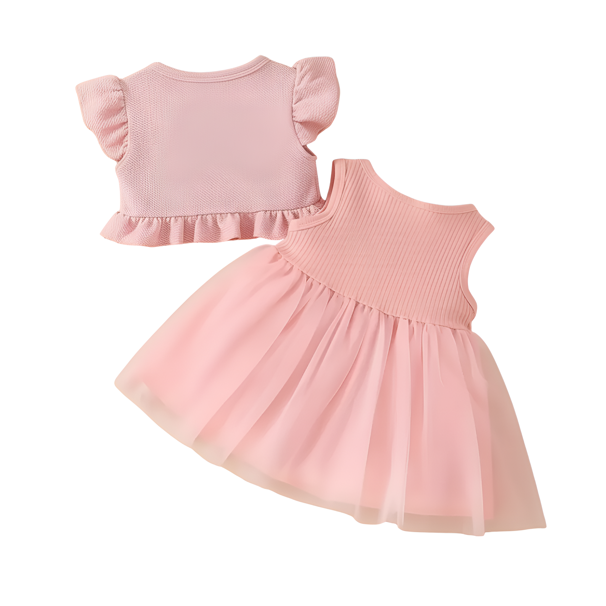 Summer Style Baby Girl Waist Flower Vest Dress