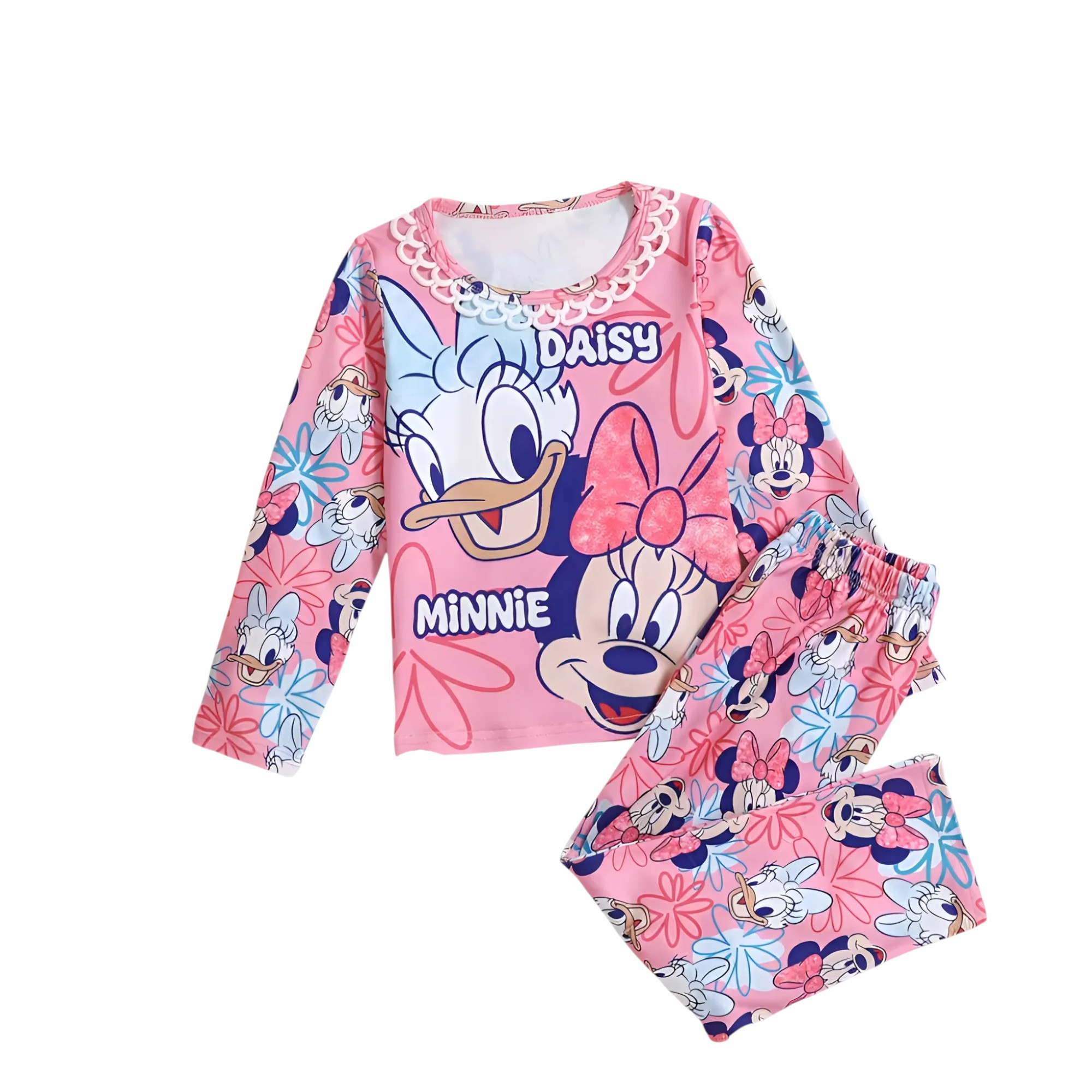 Cartoon Character Print Kids Pajama Set