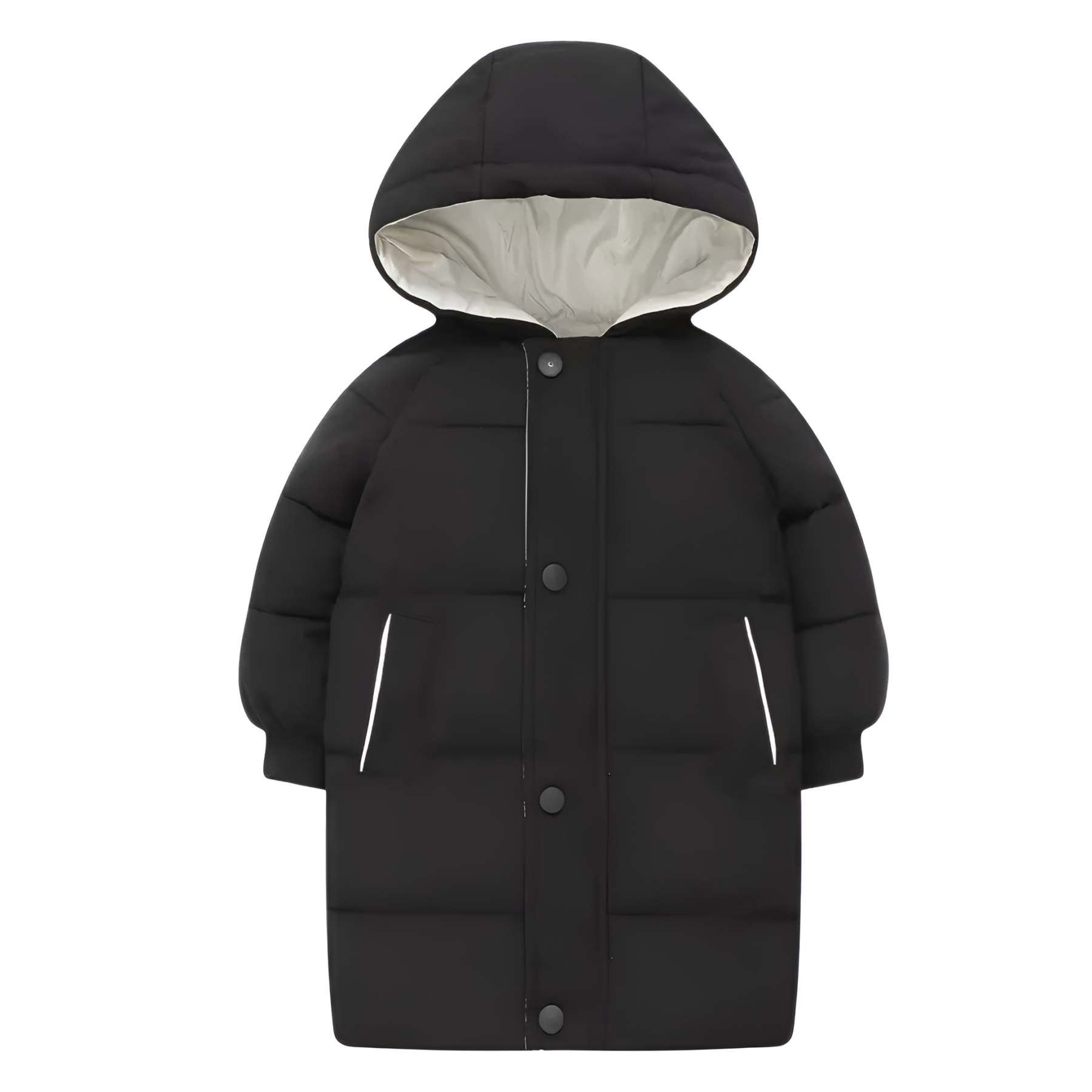 Kids Long Winter Hooded Puffer Coat Jacket