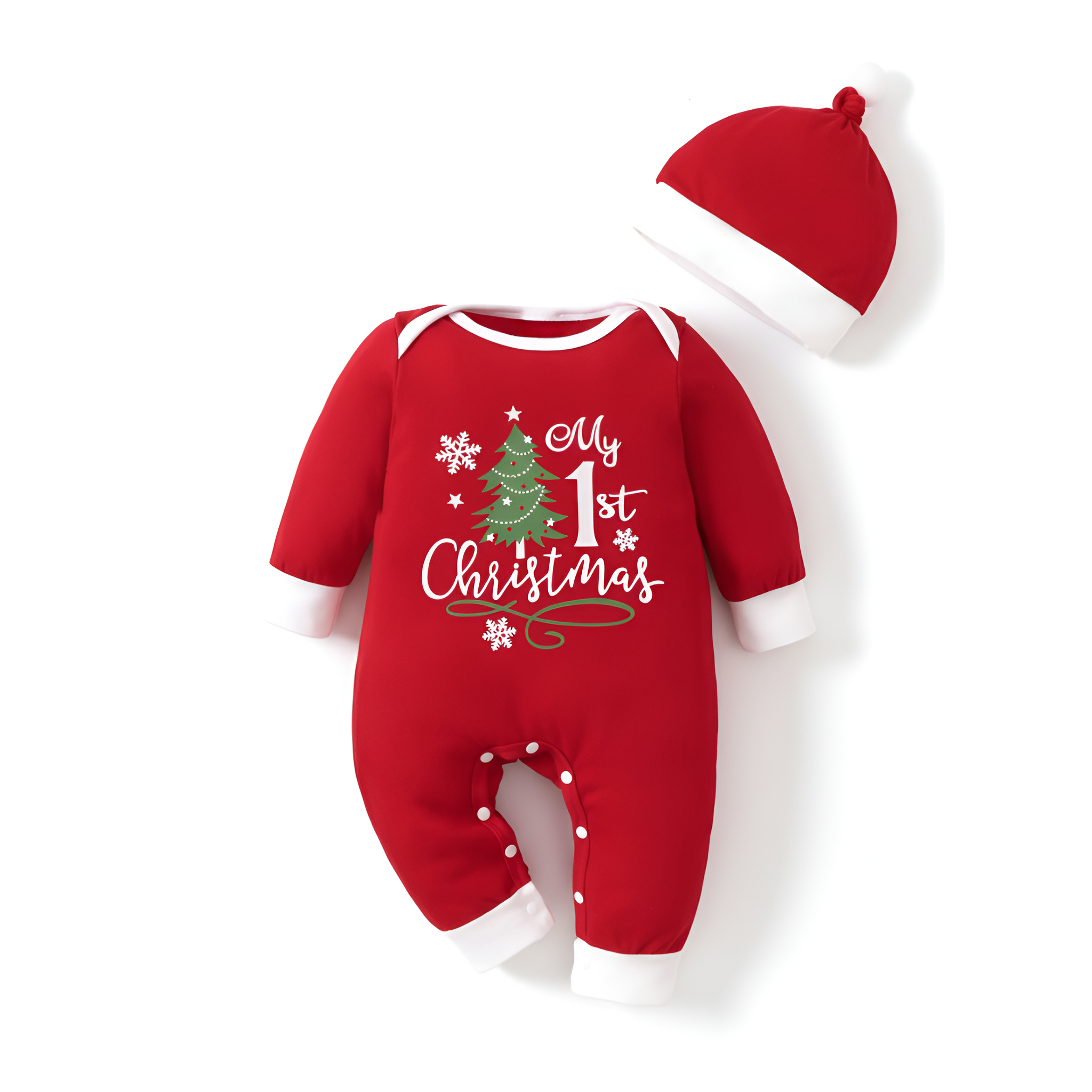 Boys And Girls Round Neck Cartoon Printed Long Sleeve Bodysuit