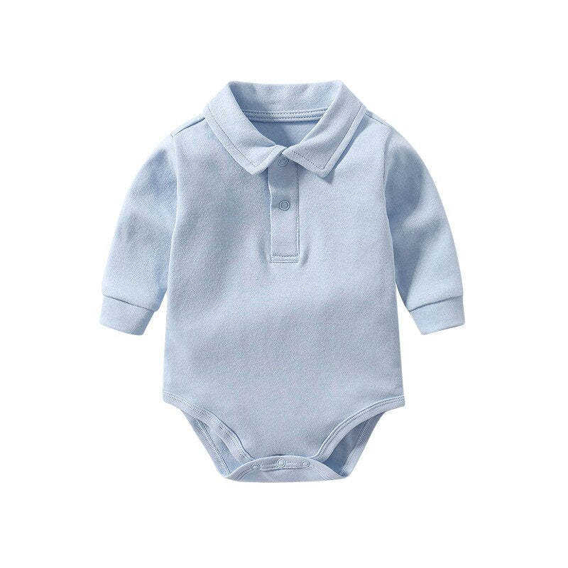 Solid Color Newborn Shirt Jumpsuit-Children Cloth Shop