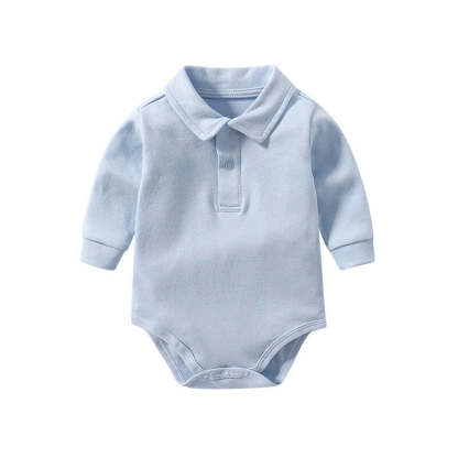 Solid Color Newborn Shirt Jumpsuit-Children Cloth Shop