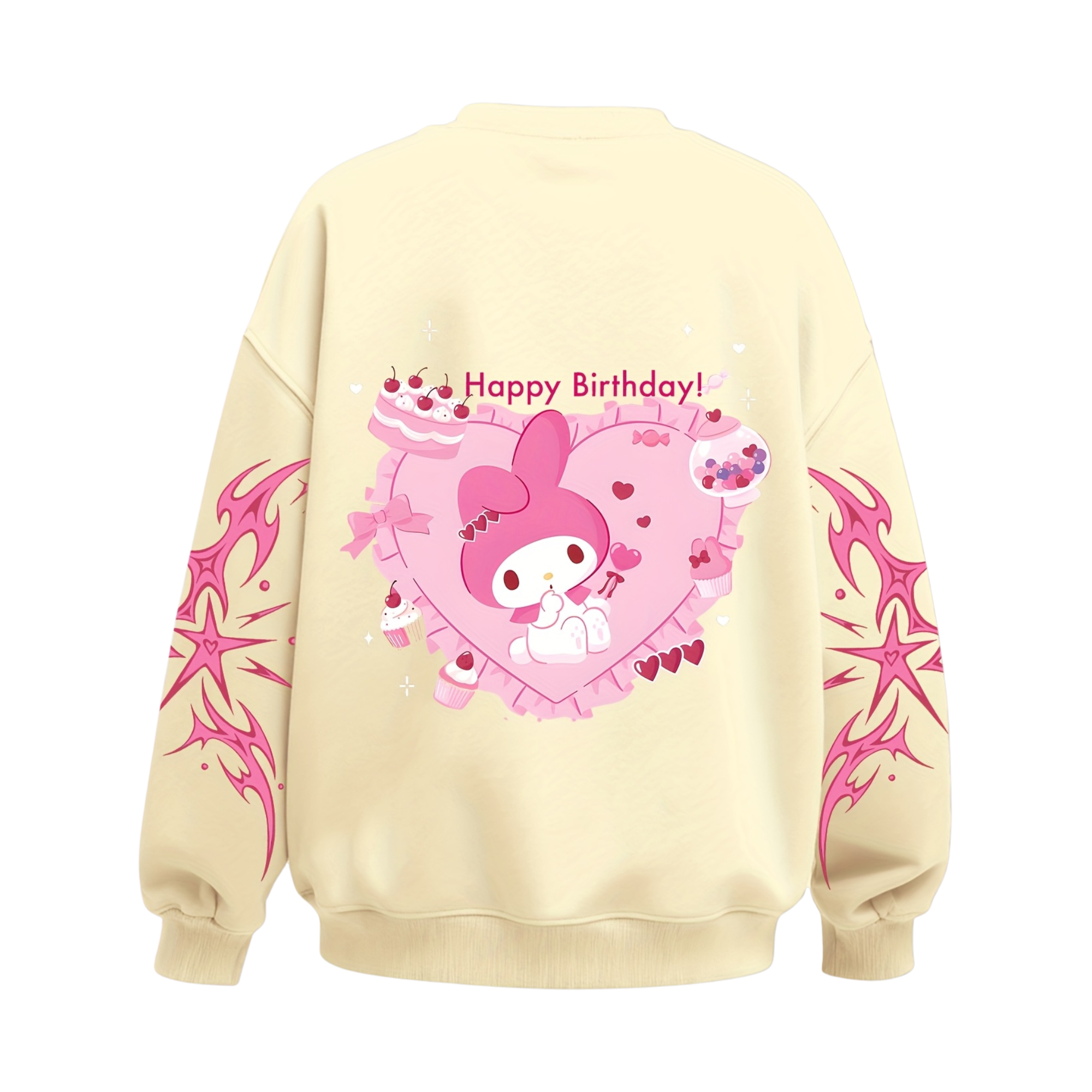 Melody Cartoon Graphic Print Sweatshirt For Girls Winter Wear